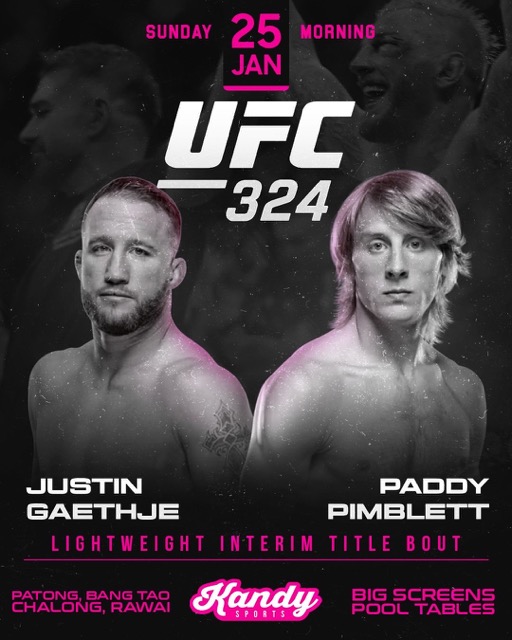 UFC Live 25 Januar Kandy Sports Kandy Thailand Phuket